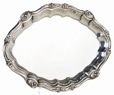 Piccolo Vassoio in Argento, Egitto, Anni Quaranta/cinquanta