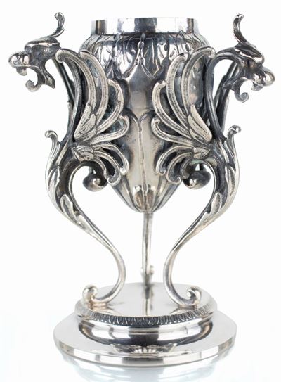 Vasetto Bruciaprofumi in Argento, Fine del XIX Secolo