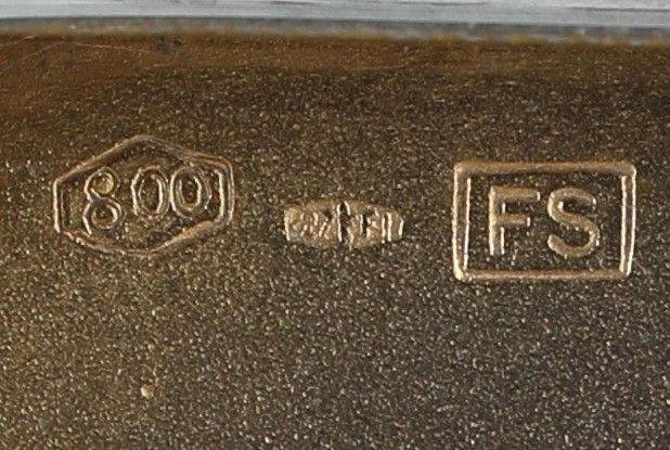 Portasigarette da Tasca in Argento, Firenze, Periodo del Fascio, Argentiere F.s.