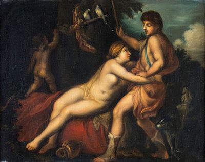 Venere e Adone (da Alessandro Varotari Detto il Padovanino)