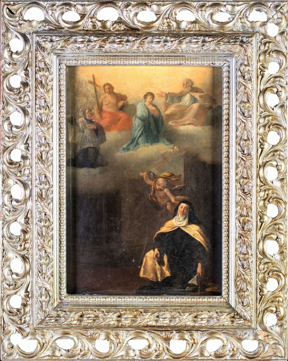 Pittore del XVIII Secolo - Estasi di Santa Chiara