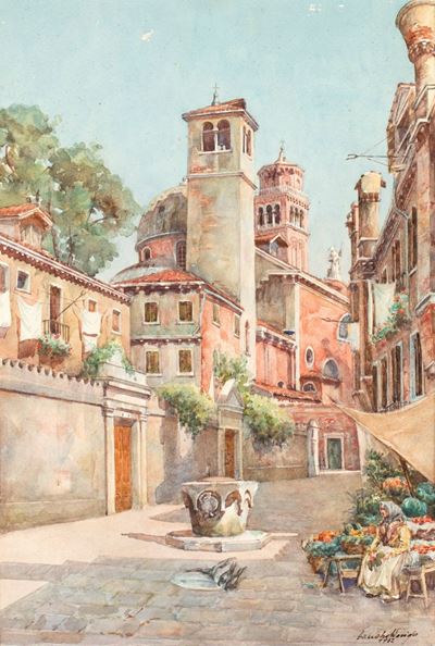 Campiello Veneziano con Fioraia