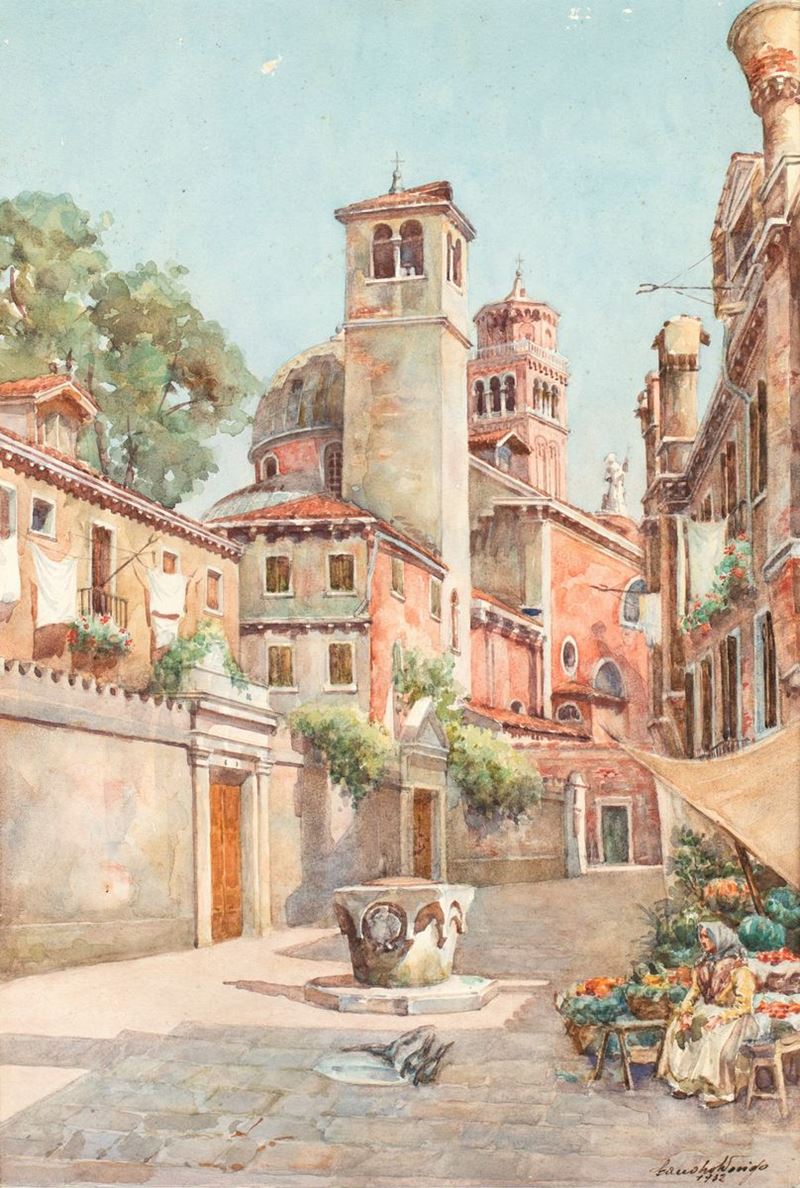 Campiello Veneziano con Fioraia