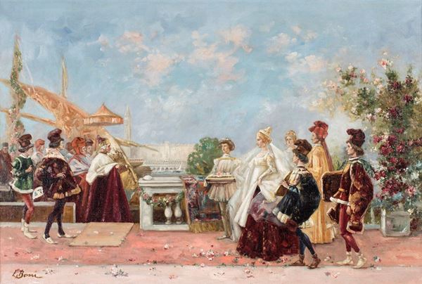 Pittore della fine del XIX secolo - Sposalizio
