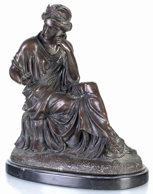 Scultura in bronzo brunito, XIX secolo  - Asta Fine Antiques -  Pastori del Presepe Napoletano - Casa d'Aste Arcadia