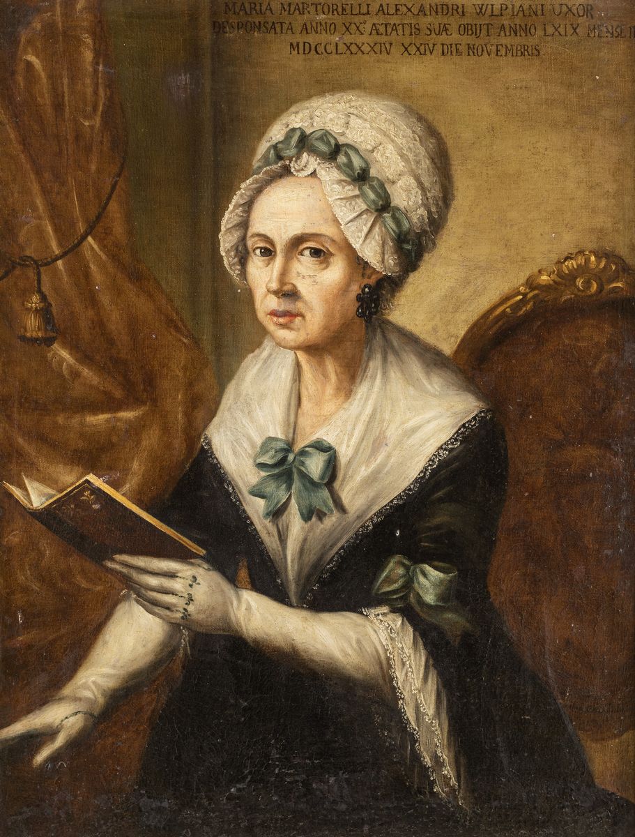 Pittore Romano del XVIII Secolo - Ritratto di Maria Martorelli