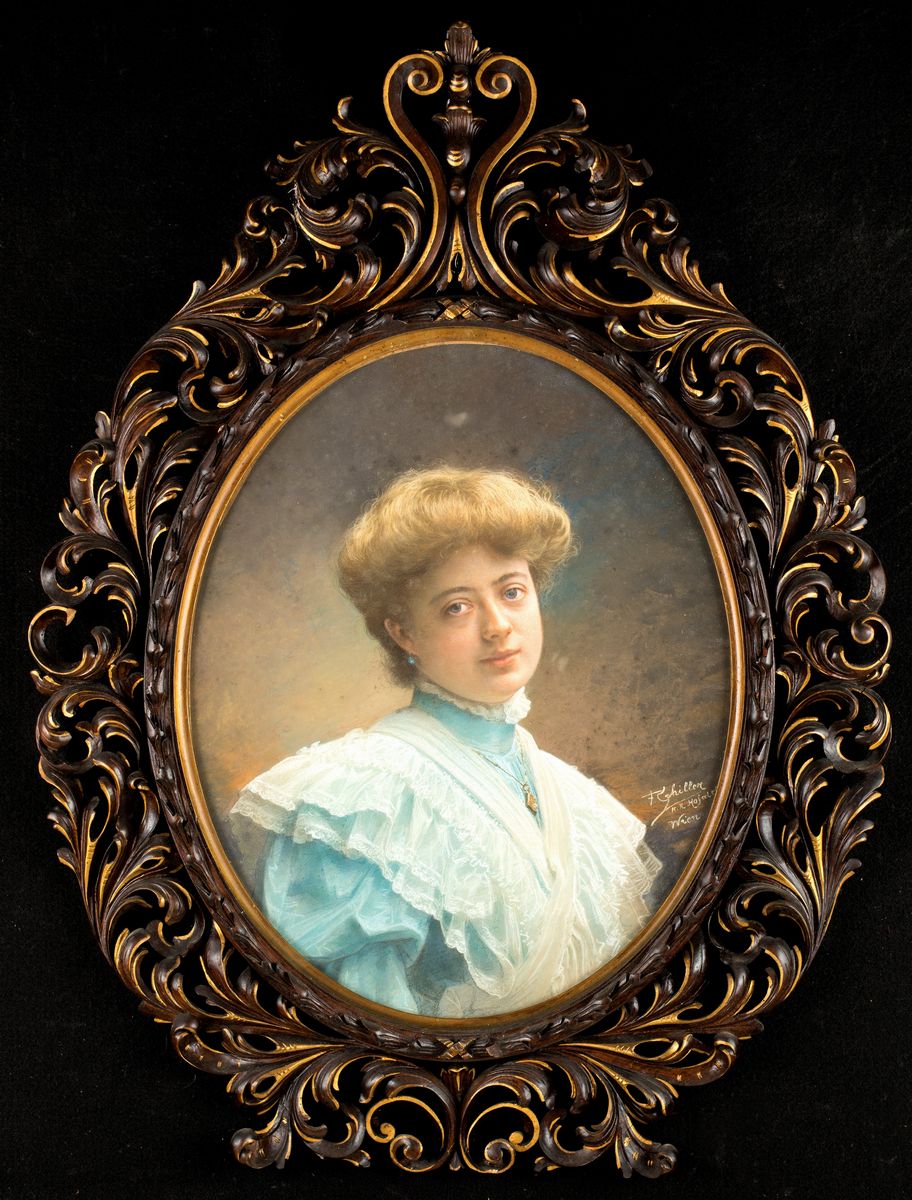 Pittore del XIX Secolo - Ritratto di Gentildonna