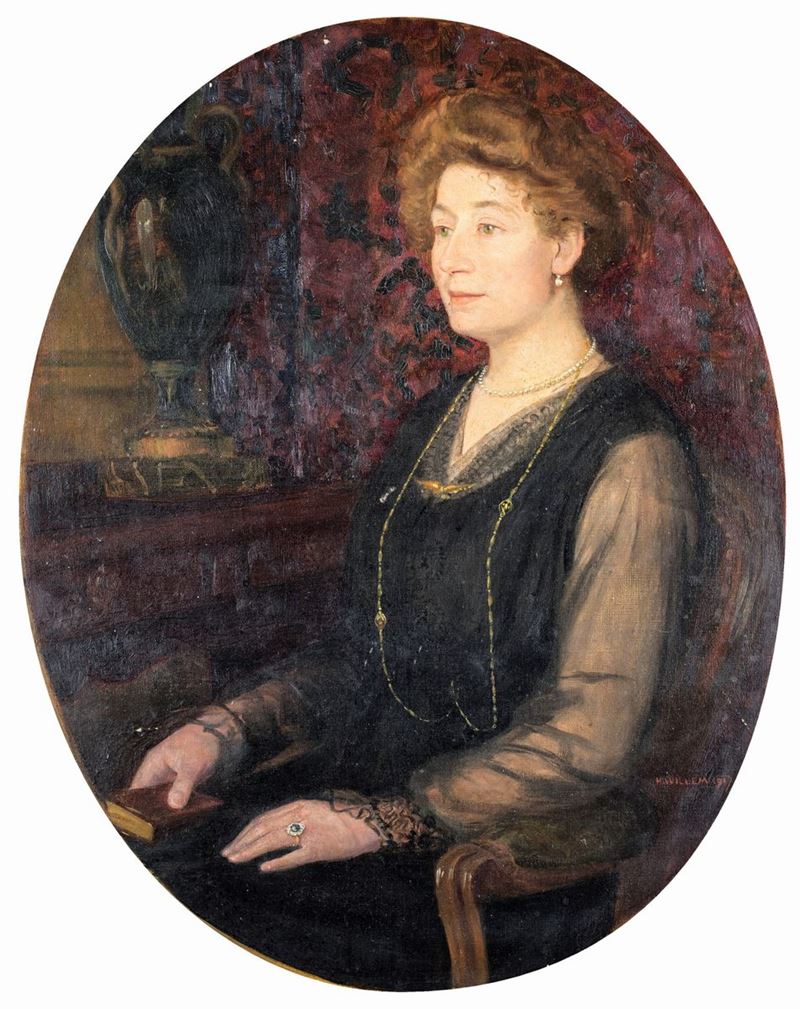 Ritratto Ovale di Nobildonna