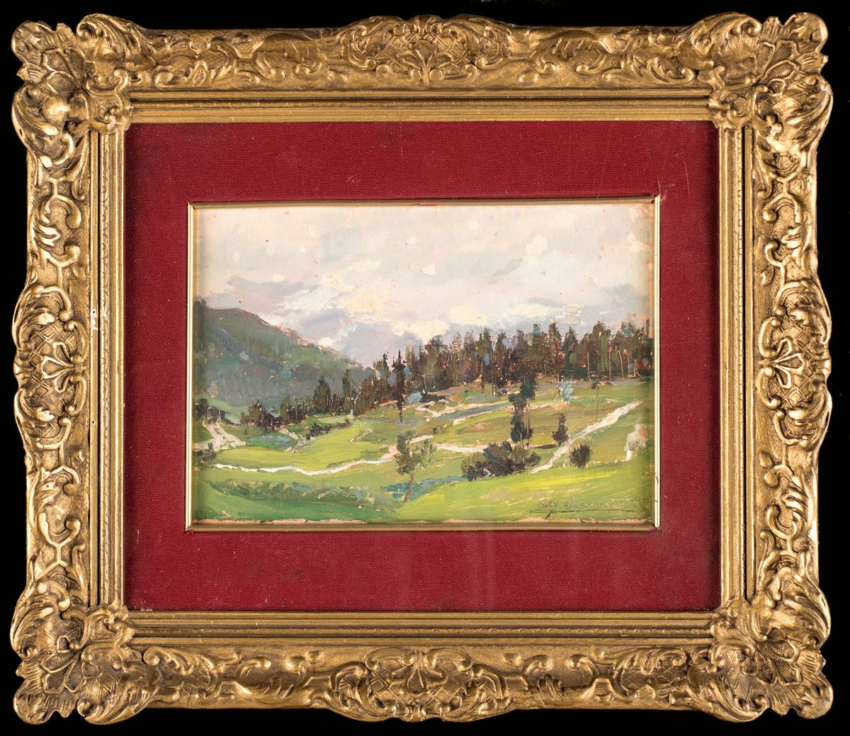 Antonio Federico Leonardi - Paesaggio a Sezzadio