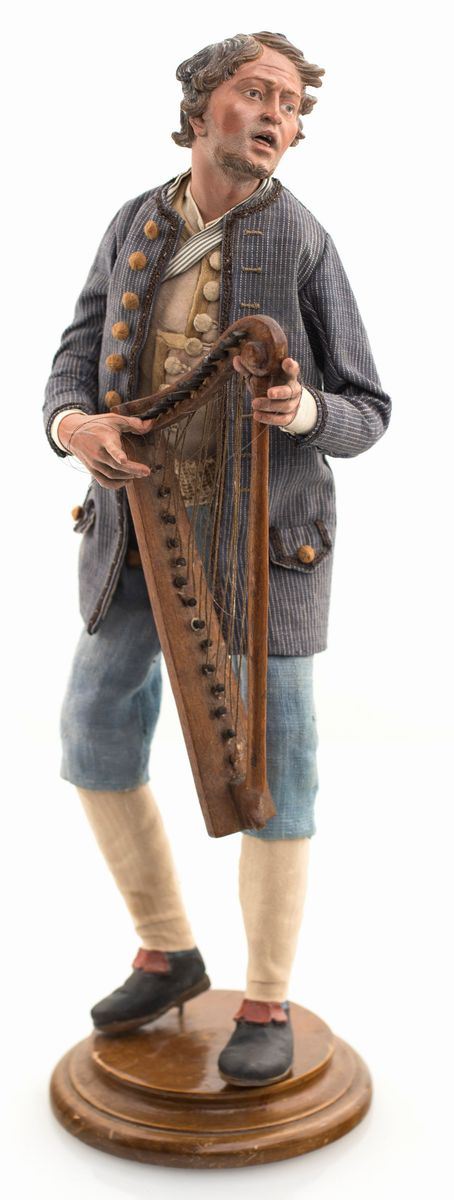 Lorenzo Mosca (attribuito) - Suonatore D'arpa