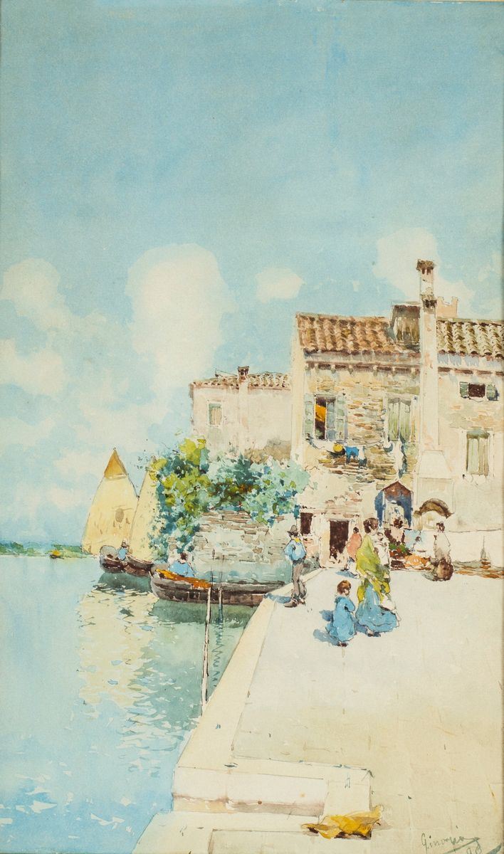 Pittore del XIX Secolo - Borgo Veneziano
