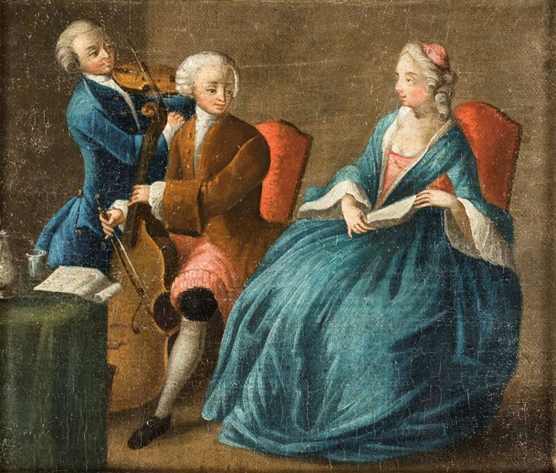 Pietro Longhi (attribuito) - Lezione di Musica