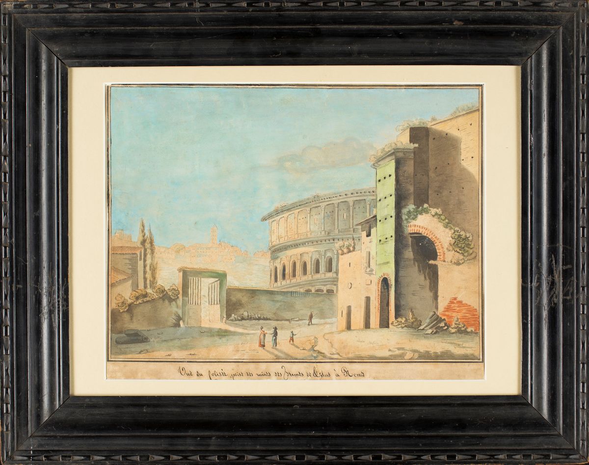 Pittore della Fine del XVIII Secolo - Veduta del Colosseo