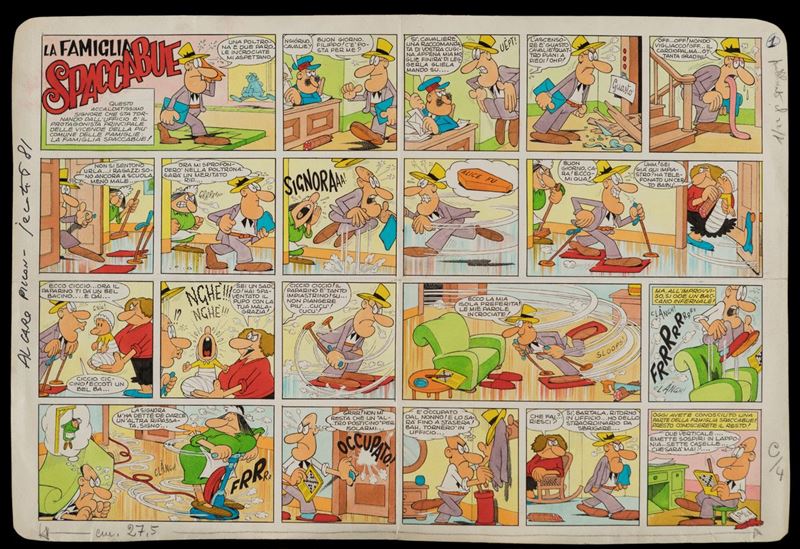 Benito Jacovitti - La Famiglia Spaccabue