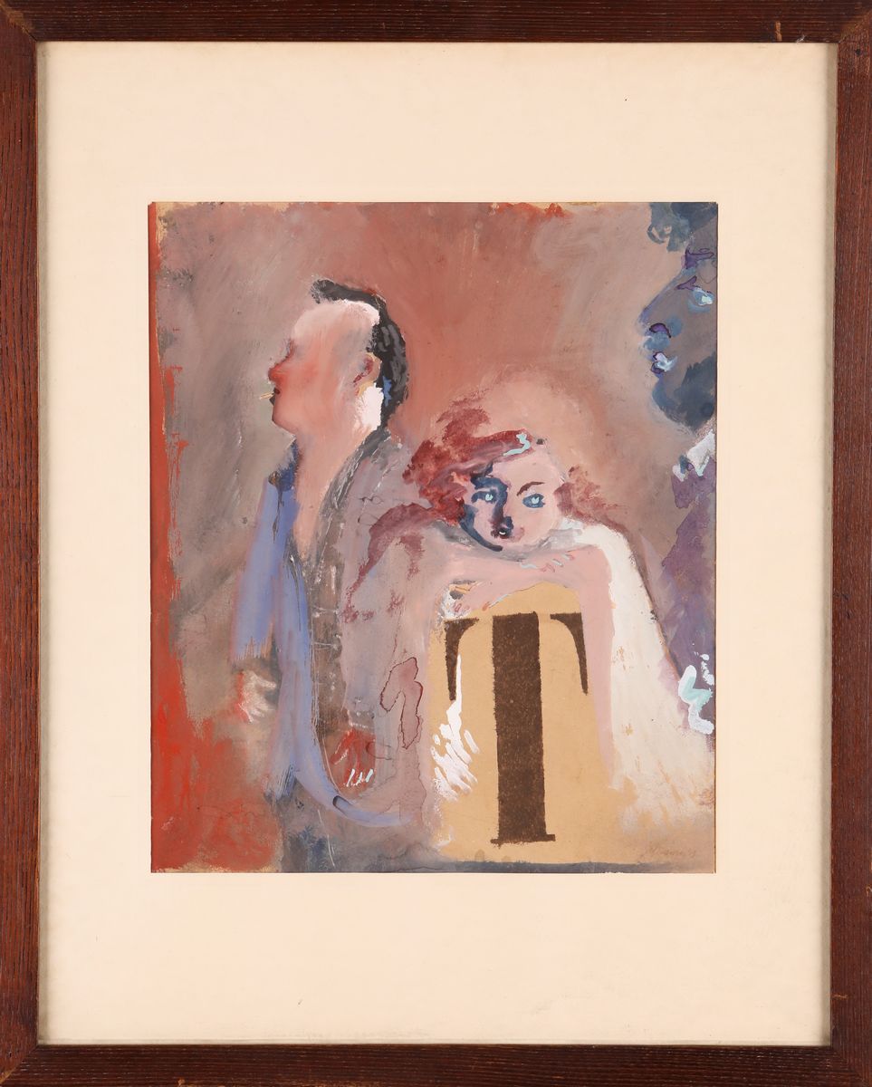 Mino Maccari - Figure con T