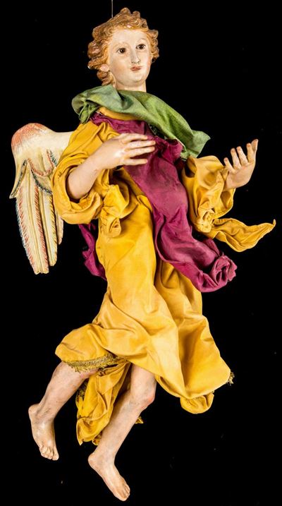Grande Figura da Presepe: Angelo, Fine del XVIII/inizi del XIX Secolo