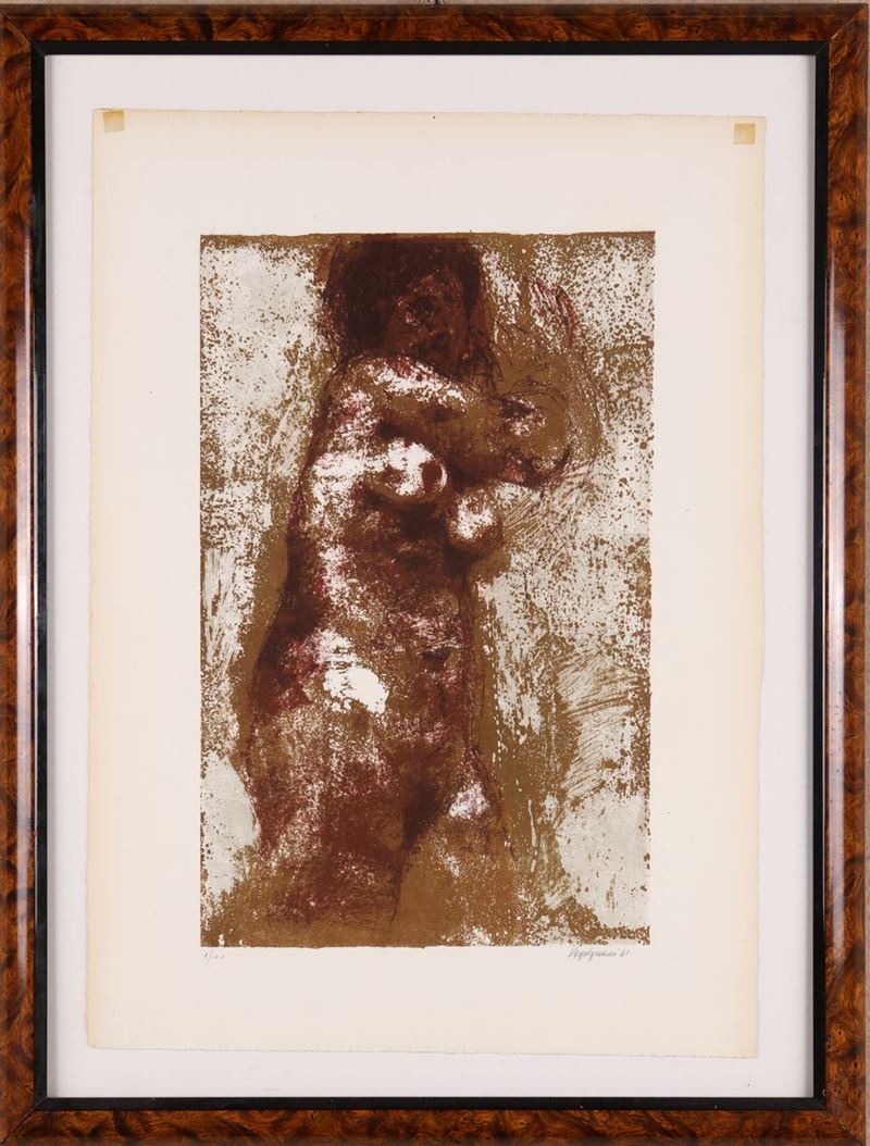 Renzo Vespignani - Nudo Rosso