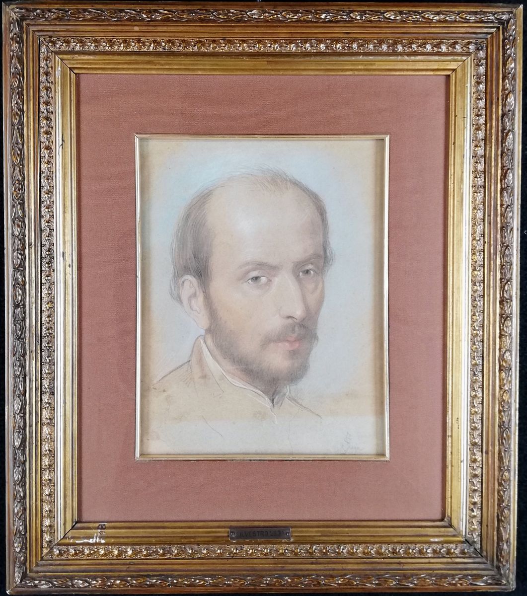 Silvestro Lega - Ritratto Maschile/bozzetto per Autoritratto