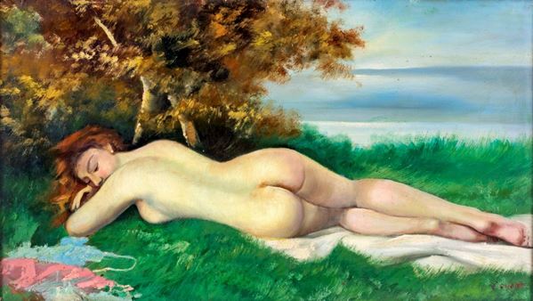 Umberto Lilloni - Nudo di schiena