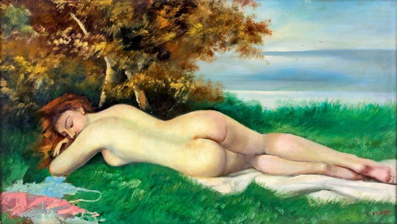 Umberto Lilloni - Nudo di Schiena