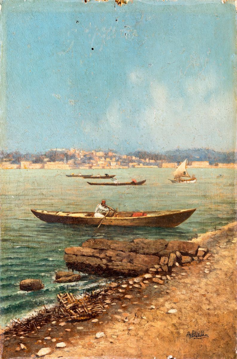 Attilio Pratella - Barca a Mergellina