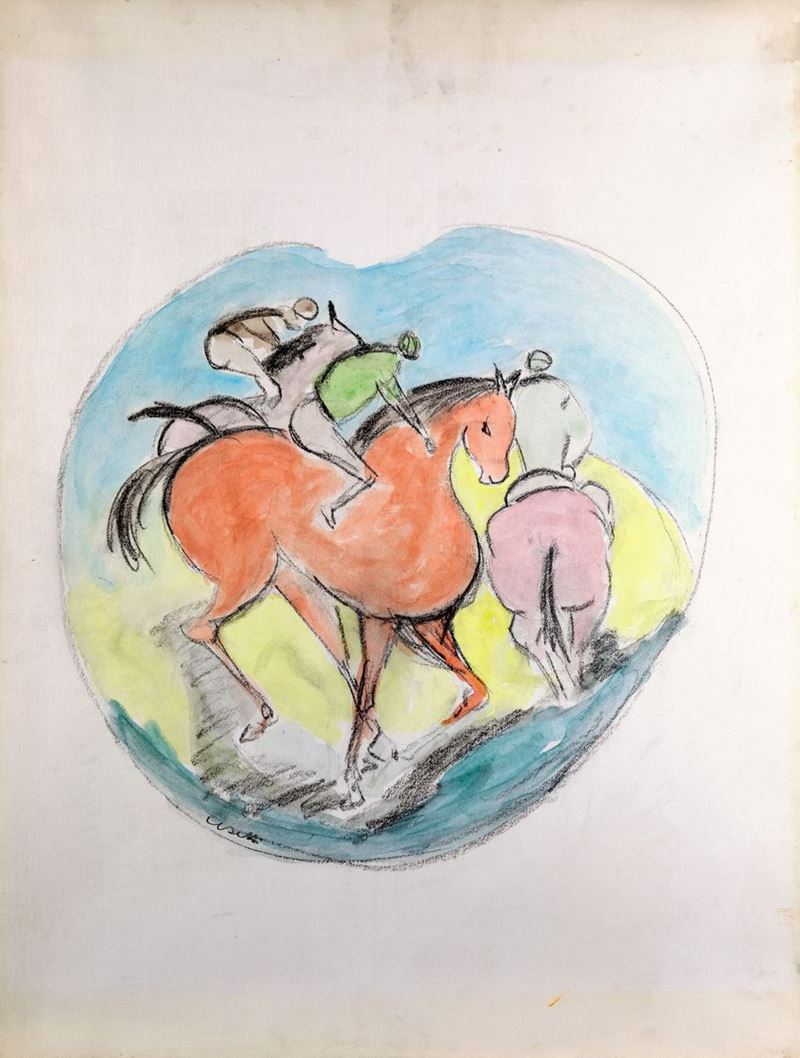 Giuseppe Cesetti - Cavalli al Galoppo