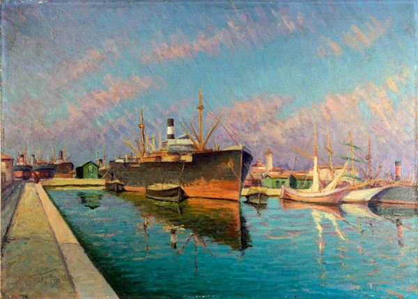 Egidio Valenti - Barche in porto
