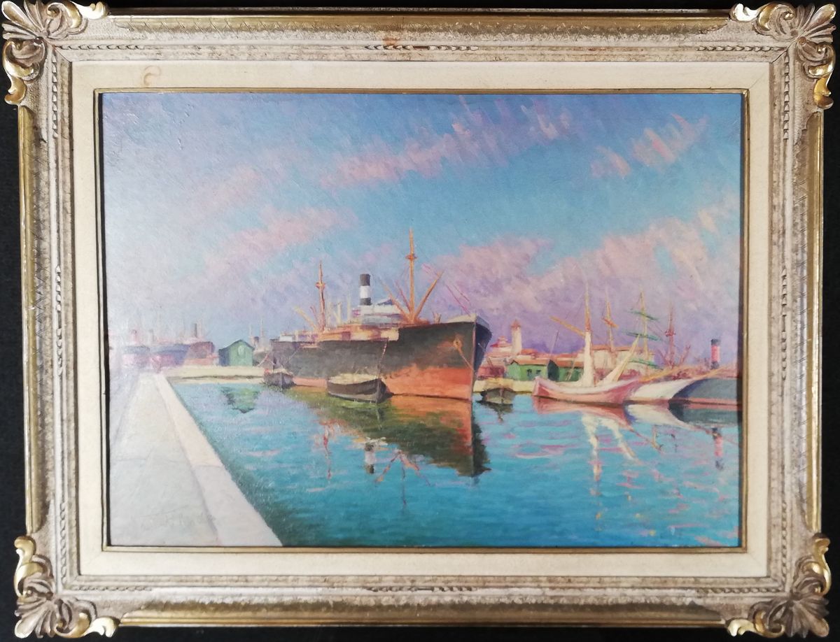 Egidio Valenti - Barche in Porto