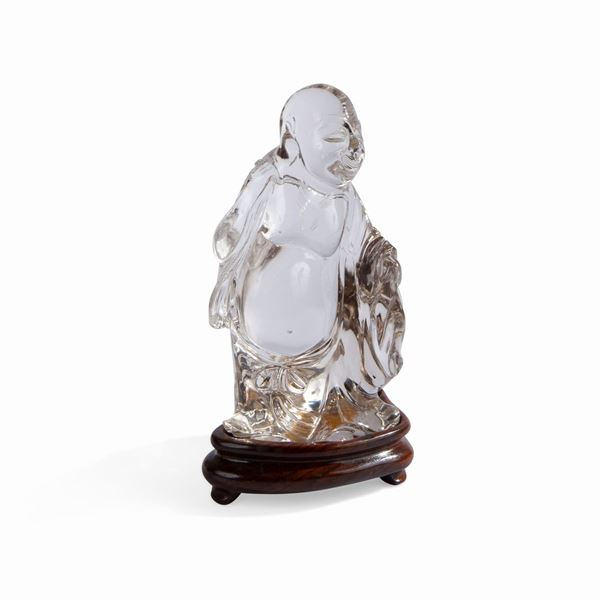 Buddha in cristallo di rocca, XX secolo