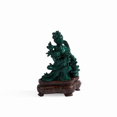 Intaglio in Malachite, Cina, XX Secolo
