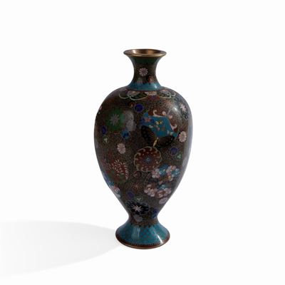 Vasetto in Metallo Cloisonné, Cina, XIX/XX Secolo