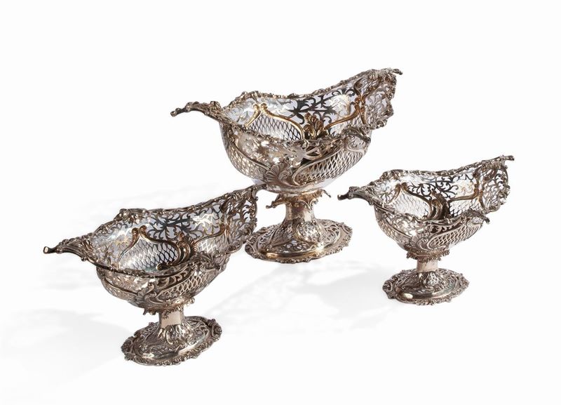 Trittico in Argento, Londra, 1908, Argentieri Goldsmiths & Silversmiths Company