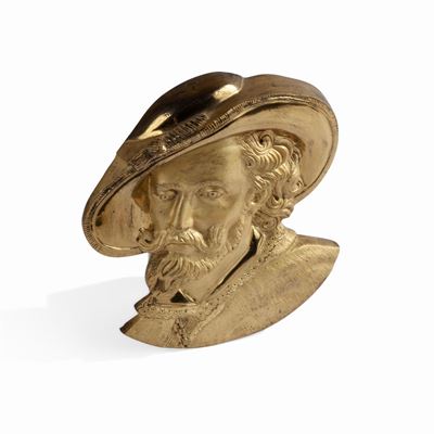 Bassorilievo in Bronzo Dorato Lucido e Opaco, Fine del XIX Secolo