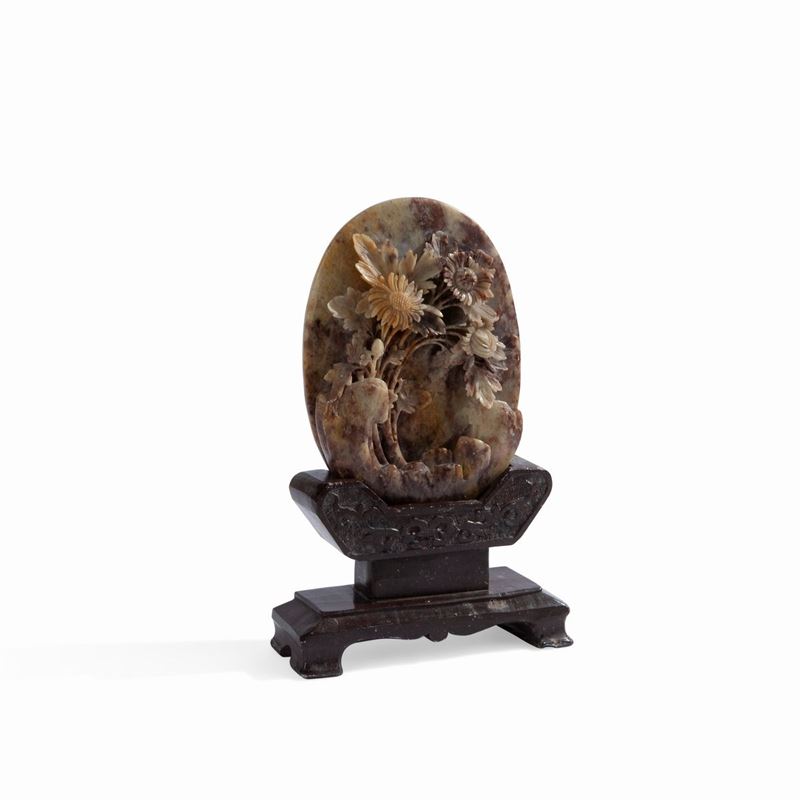 Intaglio in Pietra Dura, Cina, Inizi del XX Secolo