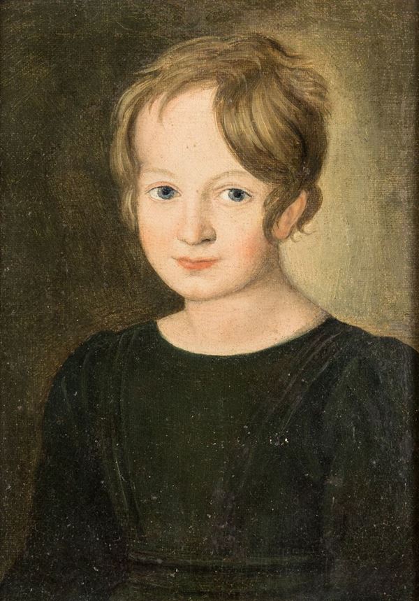 Pittore degli inizi del XIX secolo - Ritratto di bambina