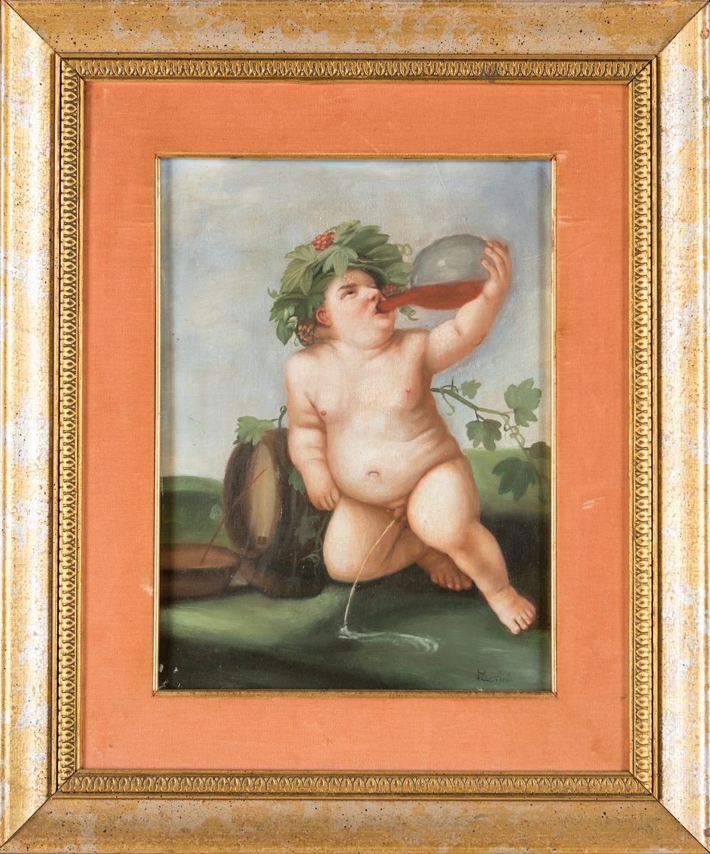 Pittore del XIX/XX Secolo - Bacco che Beve