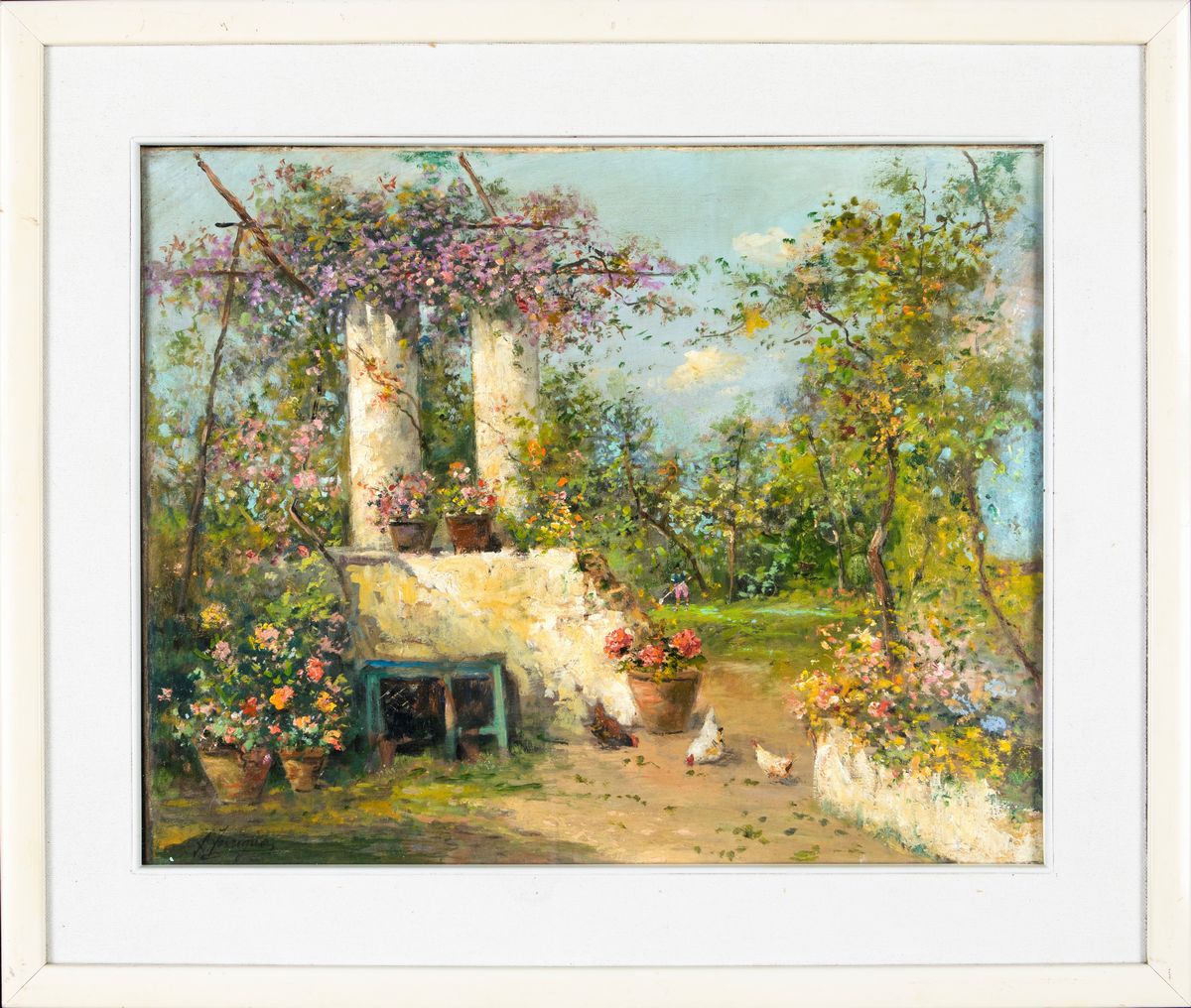 Antonio Ferrigno - Giardino con Polli