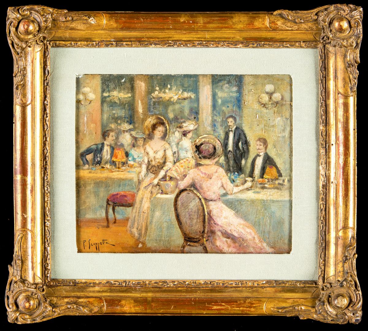 Pietro Scoppetta - Cafè De la Paix a Parigi