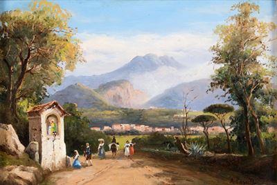 Paesaggio con Figure - Cava dei Tirreni