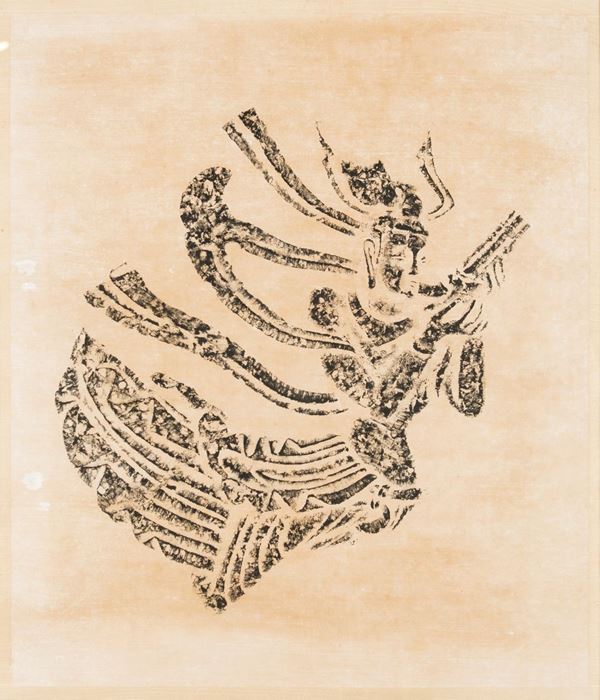 Stampa shibori su carta, Cina, fine XIX/inizio XX secolo