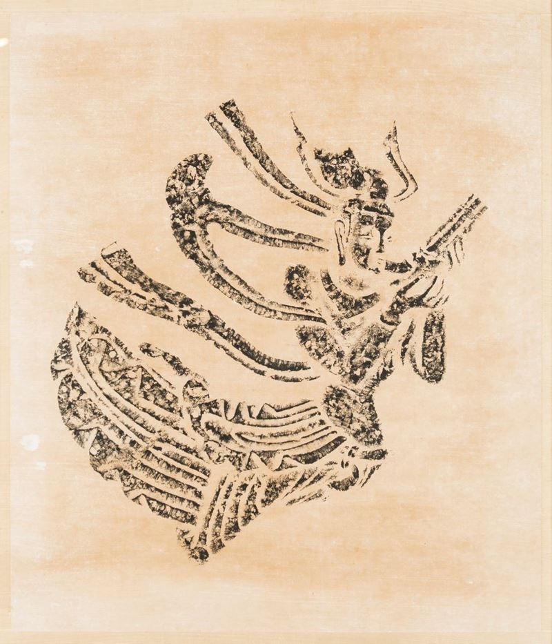 Stampa Shibori su Carta, Cina, Fine XIX/inizio XX Secolo