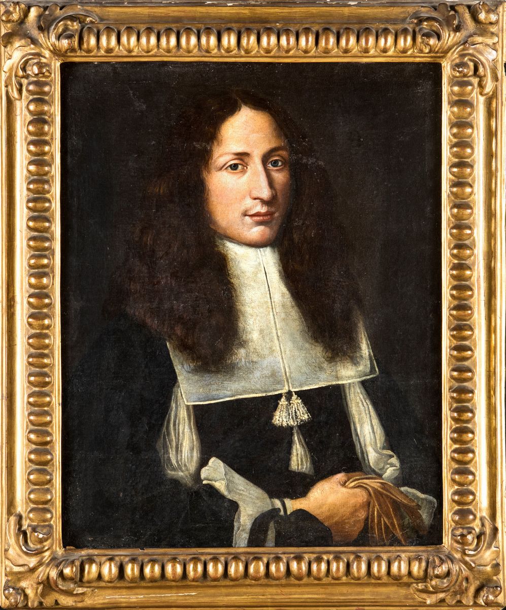 Pittore del XVII Secolo - Ritratto di Gentiluomo con Parrucca