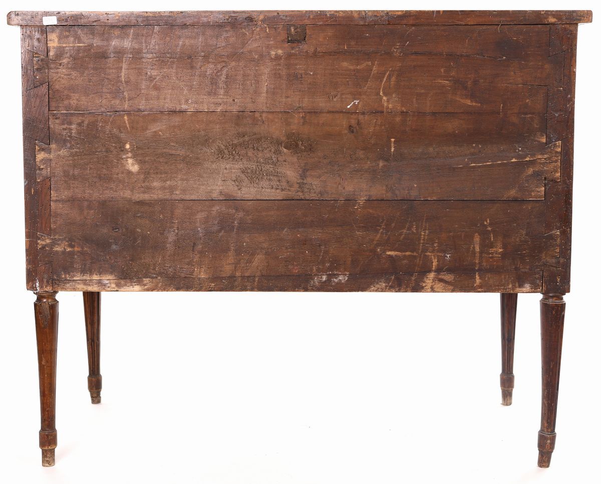 Cassettone Luigi XVI in Legno di Rosa, XIX Secolo