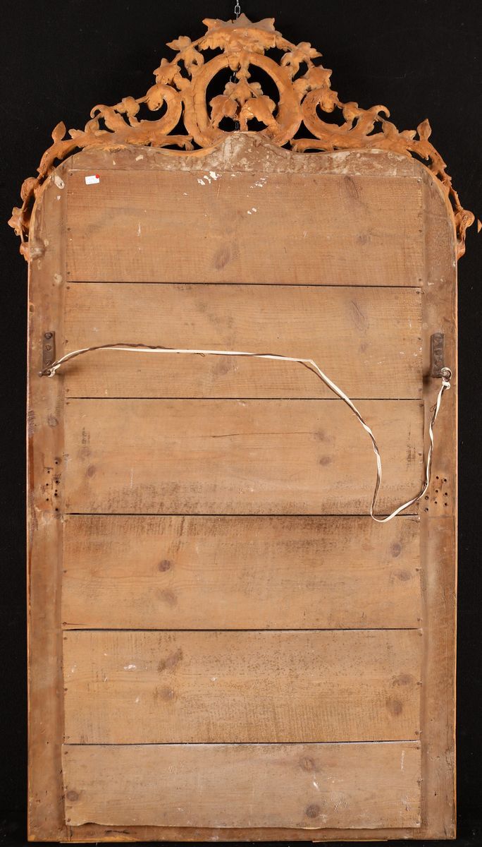 Specchiera in Legno Dorato, XIX Secolo