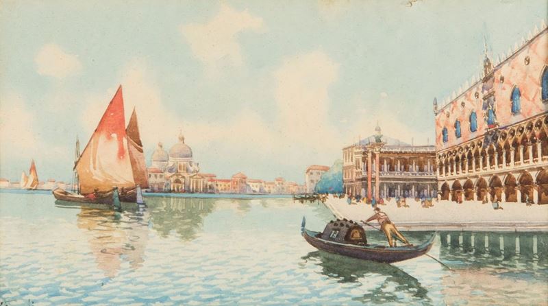 Pittore del XIX/XX Secolo - Veduta di Venezia