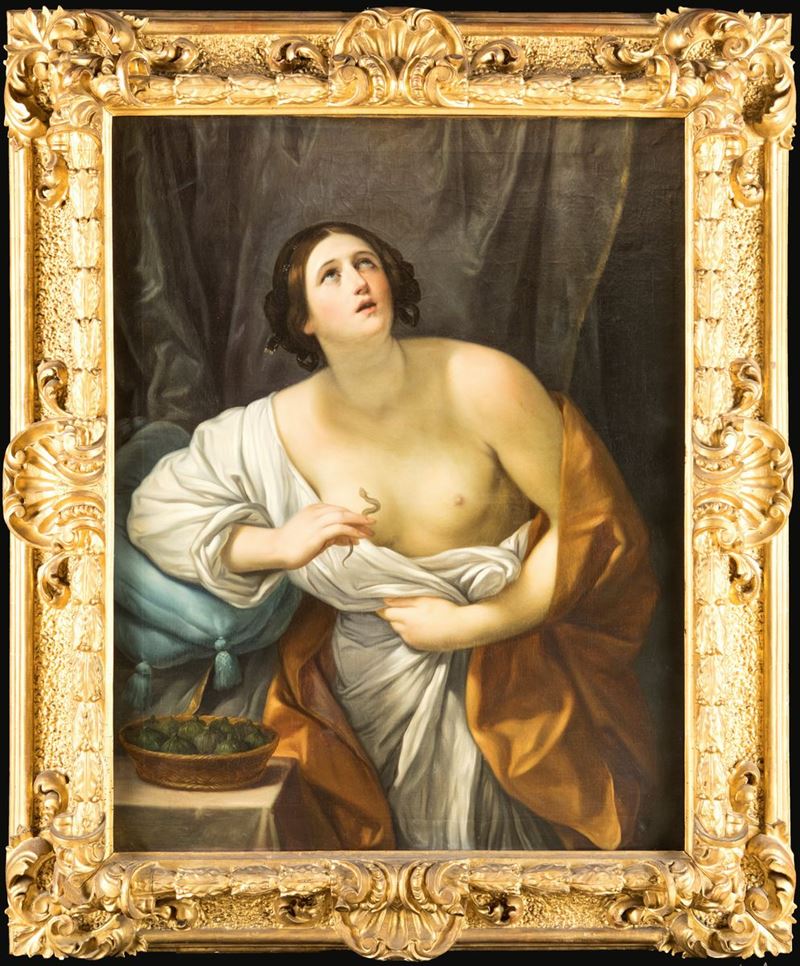 Pittore del XIX Secolo - Cleopatra che Si Uccide con L'aspide