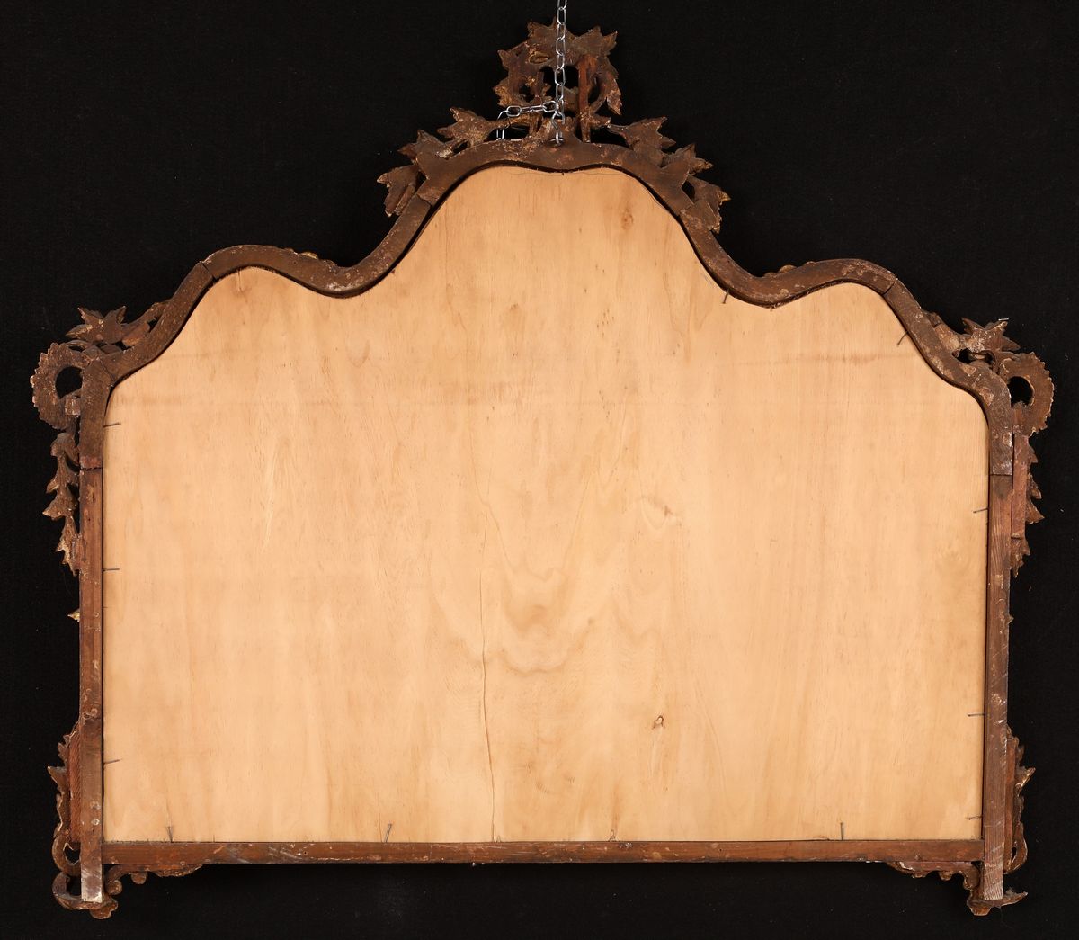 Caminiera in Legno Dorato, XIX Secolo
