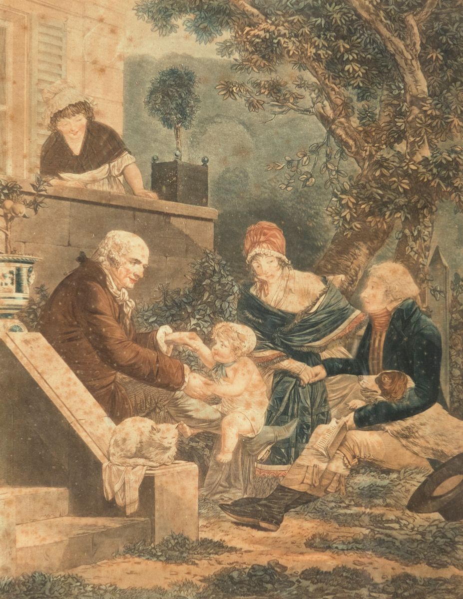 Philibert-louis Debucourt - I Piaceri Paterni. Dedicati ai Bravi Papà