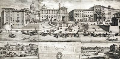 Prospetto del Nuovo Navale di Ripetta Fabricato Sotto i Gloriosi Auspici di N.s. Papa Clemente XI...