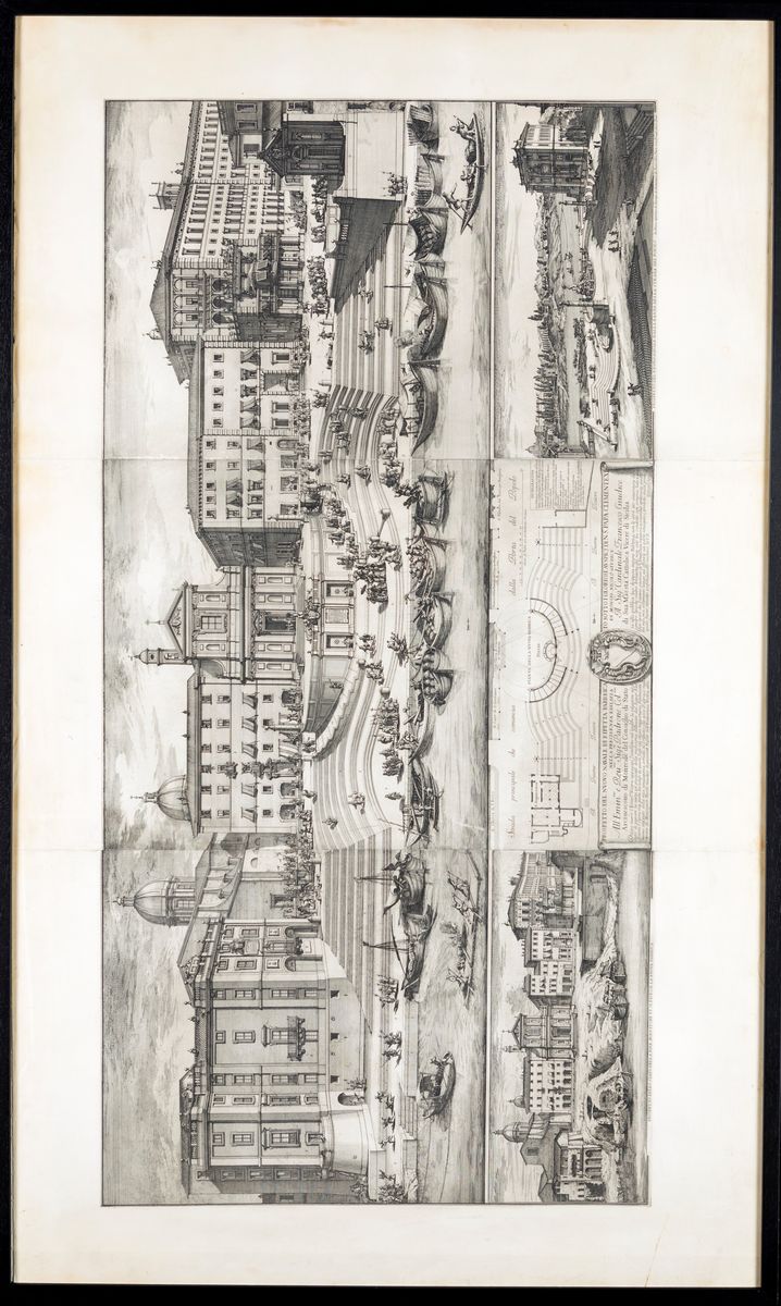 Alessandro Specchi - Prospetto del Nuovo Navale di Ripetta Fabricato Sotto i Gloriosi Auspici di ...